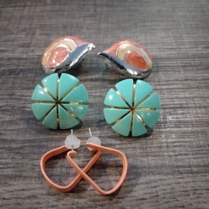 Vintage 90s Earrings-Pack Of Three